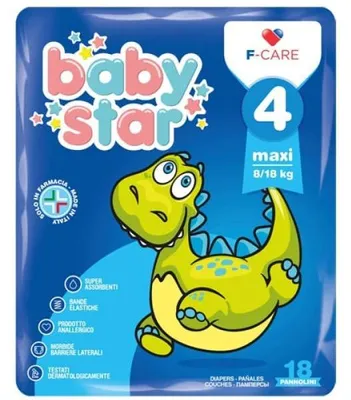 Obrázok produktu pre PANNOLINO BABYSTAR, veľkosť 8/18 kg, typ T4, balenie 18 kusov