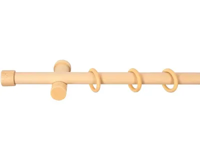 Obrázek produktu pro Jednoduchá garnýž sada TAPPO dřevěná Ø 28 mm 160 cm borovice