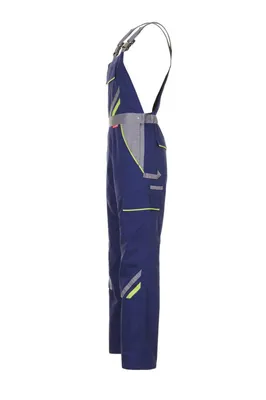 Produktbild von Planam Latzhose Visline, Gr. 62 marine/gelb/zink