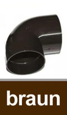 Produktbild von Dachrinnen Bogen 87° Ø60mm PVC braun