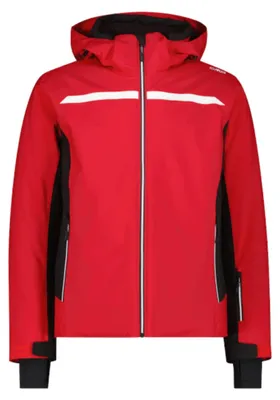 Produktbild von CMP Herren Skijacke aus Twill mit abnehmbarer Kapuze rot 54