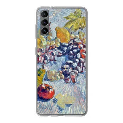 Produktbild von MuchoWow® Handyhülle Schutzhülle Hülle für Samsung Galaxy S21 Plus Weintrauben, Zitronen, Birnen und Äpfel - Vincent van Gogh Silikon Softcase Handy Hülle - Handy-Tasche