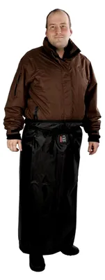 Produktbild von Bockdecke mit Bindebändern, warm, wasserabweisend, Fleece gefüttert, Schwarz