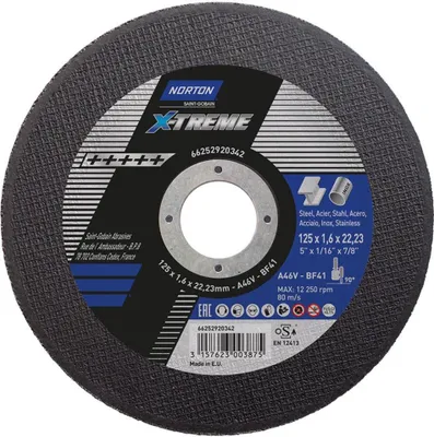 Produktbild von Saint Gobain Norton Clipper Trennscheibe X-Treme 125x1,6 T41