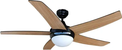 Produktbild von Lindby Deckenventilator mit Licht Auraya, leise, schwarz