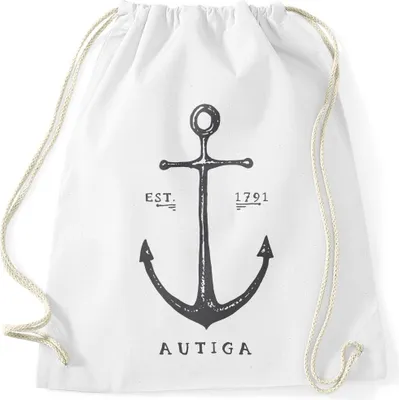 Produktbild von Turnbeutel Anker Hipster Beutel Tasche Gymsac Autiga® Autiga weiß unisize