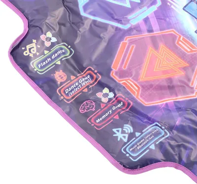 Image de Tapis de danse pour enfants, lumineux, 6 touches, sans fil, pad électronique, jouet BT interactif sans fil pour garçons et filles