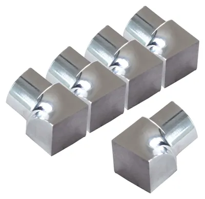Produktbild von Dalsys 5x Inneneck für Fliesenschiene 10mm Viertelkreisprofil Edelstahl Poliert, Fliesenprofil