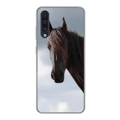 Produktbild von MuchoWow® Handyhülle Schutzhülle Hülle für Samsung Galaxy A30s Pferde - Himmel - Porträt Silikon Softcase Handy Hülle - Karteninhaber