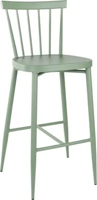 Image de Tabouret haut Bolero Windsor en aluminium, vert, 2 pièces