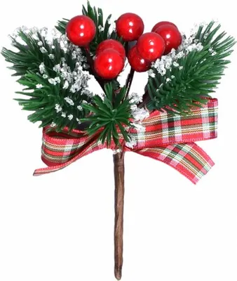 Immagine prodotto di BOBULE Ramo di Natale + fiocco 73 cm