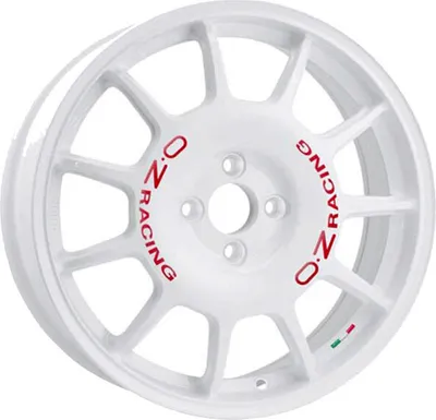 Produktbild von ALUFELGE OZ Racing LEGGENDA 7x17 4x100 ET 30 RACE WHITE RED LETTERING