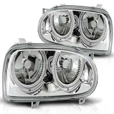 Produktbild von Design Angel Eyes Scheinwerfer passend für VW Golf 3 91-97 chrom