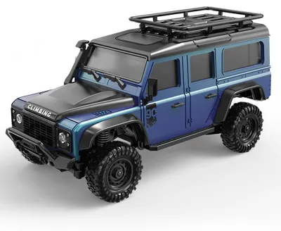Produktbild von HB-R4306 RC Auto 1:43, 2.4G 4WD Allrad Funkferngesteuertes Kletterfahrzeug, Gelände-Spielzeugauto mit Doppelkarosserie, Blau