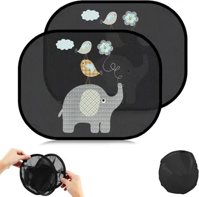 Imagen del producto de Protectores solares para ventanas, con protección UV, color , universales, para todos los coches