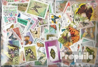 Produktbild von Briefmarken Motive 500 verschiedene Schmetterlinge Marken