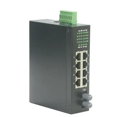 Zdjęcie produktu dla ROLINE Industrial Switch, 7x RJ-45, 1x ST, unmanaged, Pełny dupleks
