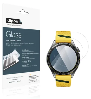 Produktbild von 2x Schutzfolie für Huawei Watch GT 7 46 mm - Anti-Shock 9H Folie dipos Glass Kunststoffglas