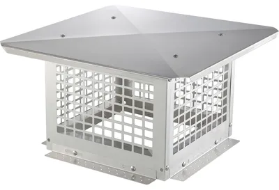 Immagine prodotto di VEVOR copertura per camino in acciaio inox 304 paralume per camino 416x416x250mm copertura per camino protezione per uccelli cofano per pioggia paralume per camino 2 metodi di installazione paralume per camino compatibile con vari tipi di camino