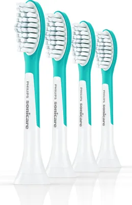 Imagen del producto de Cabezales de repuesto para cepillo de dientes eléctrico Philips Sonicare For Kids, paquete de 4, modelo HX6044/90