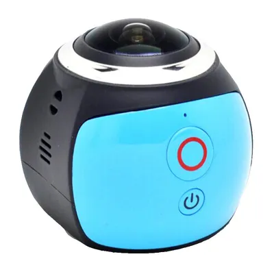 Produktbild von 4k 360 ° Panoramische Objektivaktionskamera Unterwasserwasserdichte Kamera WiFi Sports Kamera mit Fernbedienung Zubehör Kit,Golden