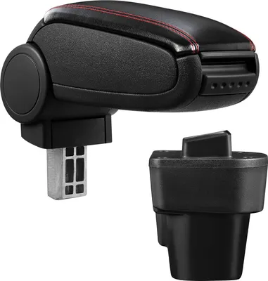 Immagine prodotto di Copri bracciolo centrale in pelle nero / rosso per Fiat Qubo dal 2007