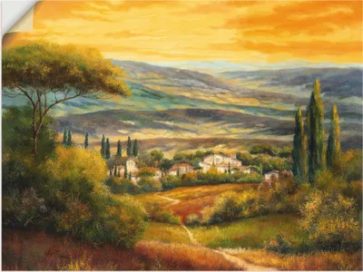 Produktbild von ARTland Wandbild, selbstklebend Toskanatal Größe: 60x45 cm