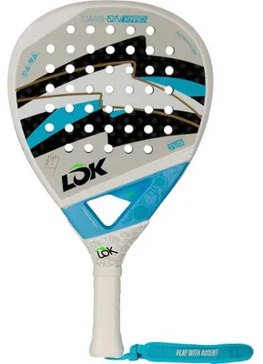 Image de Raquette de padel Lok Carbon Fdb Gen2 2025, argent, 360-375 g, argent, 360-375 g