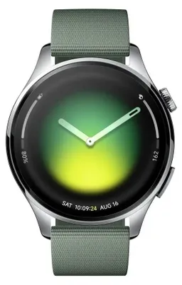 Obrázek produktu pro Chytré hodinky XIAOMI Watch 5 stříbrné barvy se zeleným řemínkem