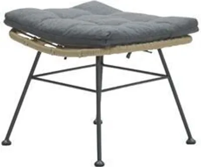 Produktbild von Garden Impressions Luna/ Libelle Fußbank - Natur Rotan/ myst Grau