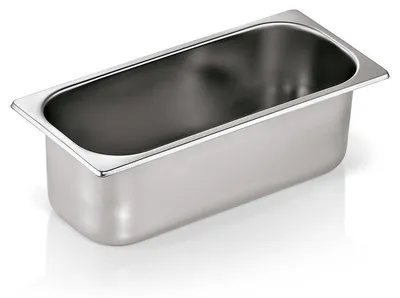 Produktbild von 4x Eisbehälter 36 x 16,5 x 12 cm Chromnickelstahl, Polycarbonat