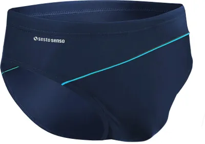 Produktbild von sesto senso Herren Badehose Slip Schwimmhose M bis 4XL Bademode Swimming Shorts BD 413 3XL, Blau