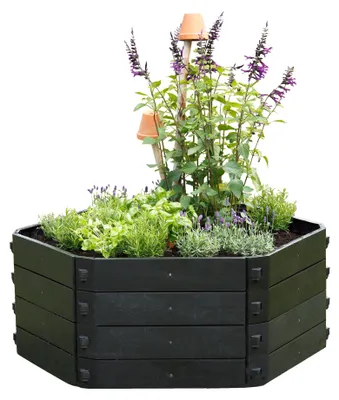 Produktbild von Gartenkomposter / Hochbeet NYVIGreen Grundvariante 550 Liter - Schnellkomposter aus wetterfestem & recyceltem Kunststoff, Ausführung:Grundvariante Höhe 50cm / Ø130cm