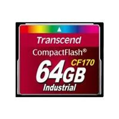 Obrázok produktu pre Transcend 64GB CF, 64 GB, Compactflash (CF), 89,20 MB/s, 61,27 MB/s, Čierna