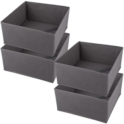 Image de 4 pièces, organisateur de rangement pour armoire, dimensions : 28 x 28 x 12 cm