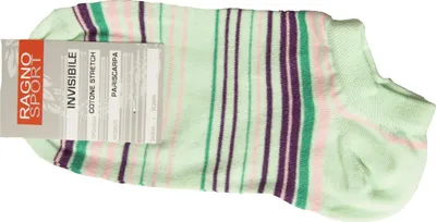 Image de Chaussettes pour femmes RAGNO SPORT, surchaussettes courtes Ghost en coton, référence 09087P INVISIBLE STRETCH Coton, taille 36/40, 70 % coton, 28 % polyamide, 2 % Élasthanne
