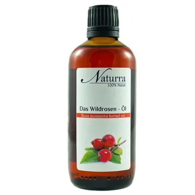 Bio Wildrosenöl 100ml kaltgepresst unraffiniert nativ vegan Hautöl Naturkosmetik