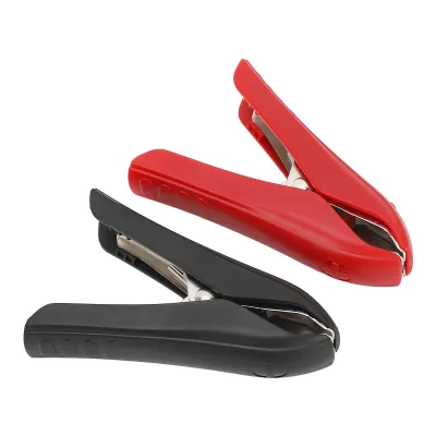 Produktbild von 1 Paar Batterie Krokodilklemme Jumper 100A Kabel Boost Clamp Schweißclip Rot Positiv Schwarz Minuspol