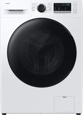 Produktbild von Samsung WD4000H Waschtrockner mit Hygiene-Dampfprogramm /A 8+6 kg Weiß, Frontlader, Freistehend, Weiß, Links, Schwarz, Tasten, Drehregler