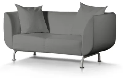 Produktbild von Dekoria Bezug für Strömstad 2-Sitzer Sofa, dunklegrau, Bezug für Sofa Stromstad 2-sitzer