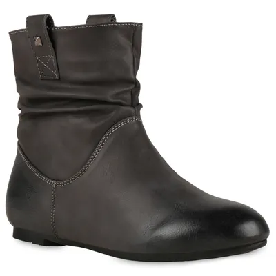 Zdjęcie produktu dla Mytrendshoe Wsuwane buty damskie z podszewką i ćwiekami 811678, Kolor: Szary, Rozmiar: 37