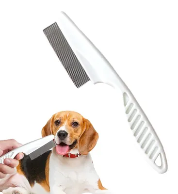 Produktbild von Flohkamm für Hunde mit rutschfestem Griff