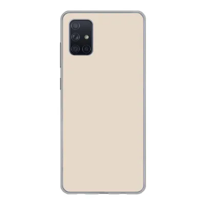 Produktbild von MuchoWow® Handyhülle Schutzhülle Hülle für Samsung Galaxy A71 Hell - Beige - Farbe - Unifarben Silikon Softcase Handy Hülle - Kartenbesitzer