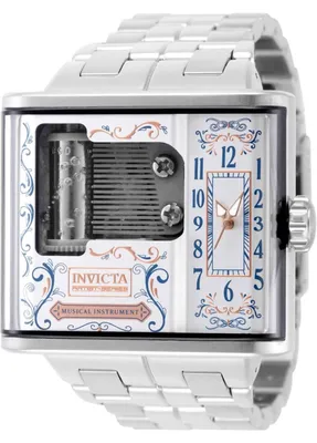 Obrázek produktu pro Invicta Artist 49474 Pánské Hodinky - Quartz Hnutí - Nerezová Ocel s Stříbrným Ciferníkem - 52 mm