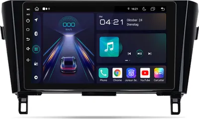 Image de 10 Inch Android 12 Car Radio Carplay For Qashqai X-Trail 2013-2017 GPS Navi WIFI BT 4G DAB+ SWC Octa Core 6GB+128GB