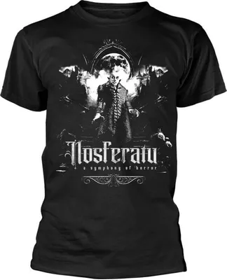 Obrázek produktu pro Tričko Nosferatu, pánské, černé, velikost S, s motivem hororu