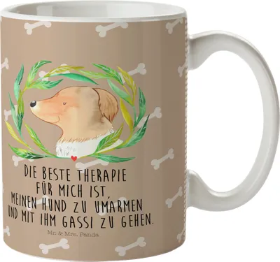 Produktbild von Mr. & Mrs. Panda Trinklernbecher Hund Blumen - Hundeglück - Geschenk, Pott, Sprüche, Kinderbecher, Hunde, Umarmen, Kunststoffbecher, Haferl, Hundeliebe, Kindertasse