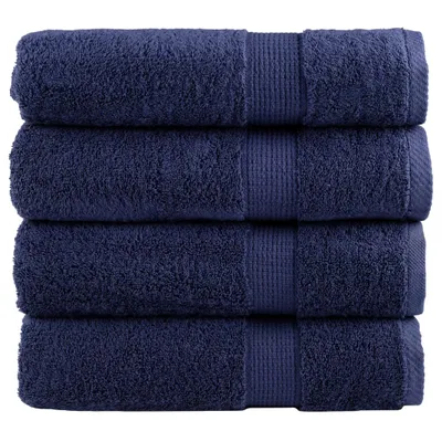 Produktbild von Premium Handtücher SOLUND 4 Stk. Marineblau 50x100 cm 600 g/m²