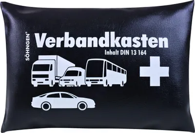 Produktbild von SÖHNGEN KFZ-Verbandkissen DIN 13164 bestückt schwarz