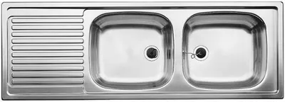 Produktbild von BLANCO EZS 12 x 4-2, Aufsatzwanne, Rechteckig, Edelstahl, Edelstahl, 2 Becken, 370 x 340 mm